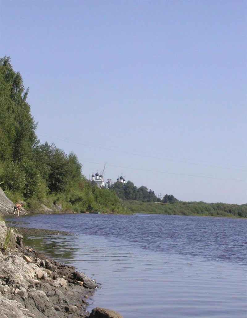 Река Унжа у г. Макарьев 